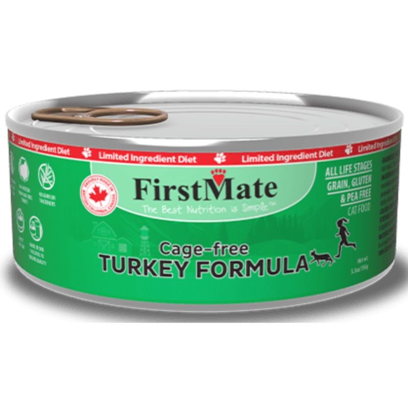 FirstMate LID Turkey Formula Grain-Free Canned Cat Food 5.5 oz