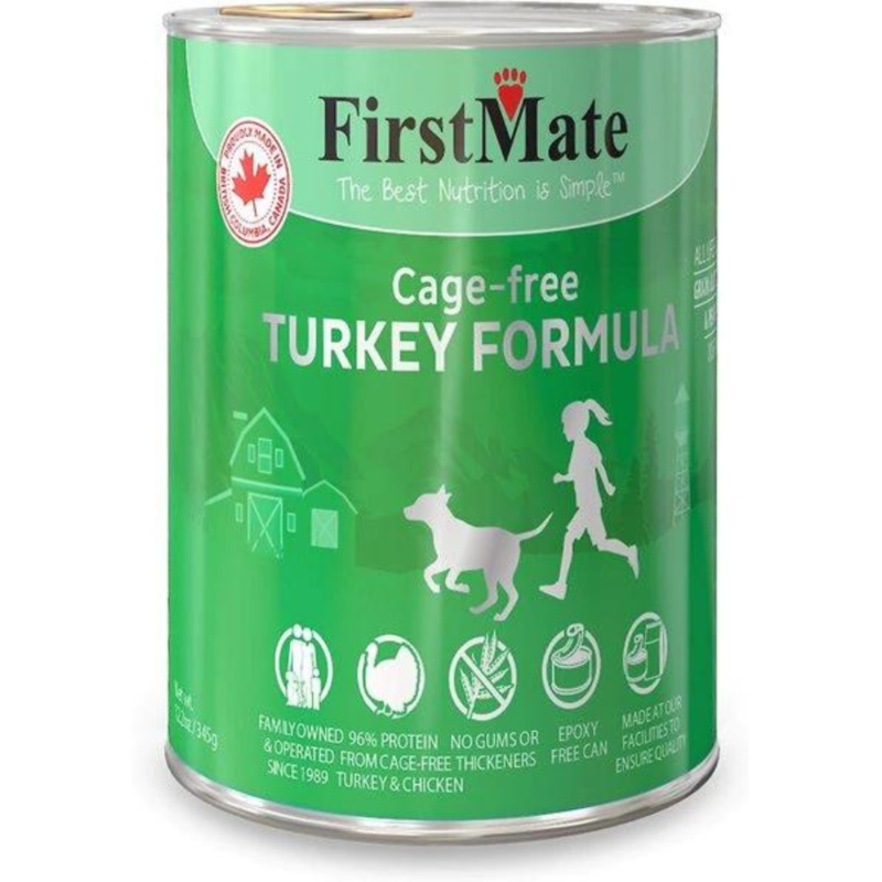 FirstMate LID Turkey Formula Grain-Free Canned Dog Food 12.5 oz