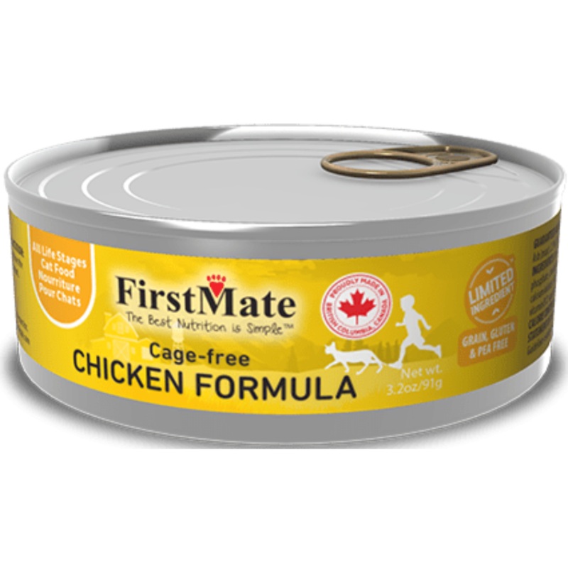 FirstMate Limited Ingredient Diet Chicken Formula Grain-Free Canned Cat Food 5.5 oz