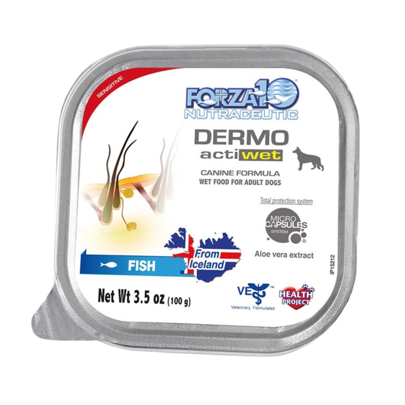 Forza10 Nutraceutic ActiWet Dermo Icelandic Fish Recipe Wet Dog Food 3.5 oz