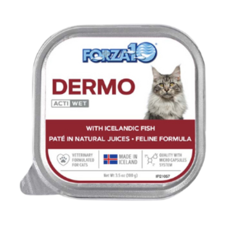 Forza10 Nutraceutic ActiWet Dermo Support Icelandic Fish Recipe Canned Cat Food 3.5 oz