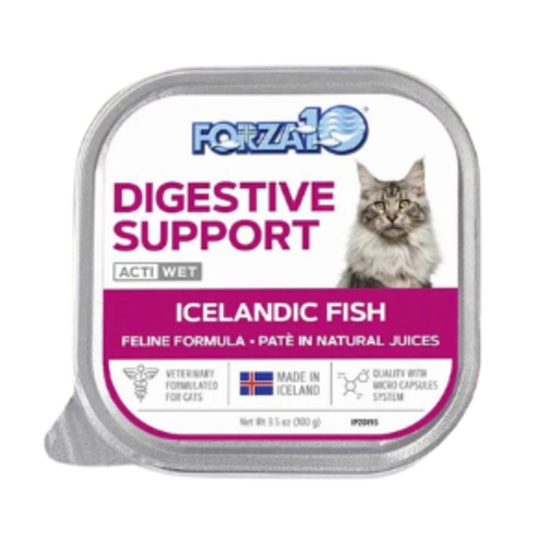 Forza10 Nutraceutic Actiwet Digestive Support Icelandic Fish Recipe Wet Cat Food 3.5 oz
