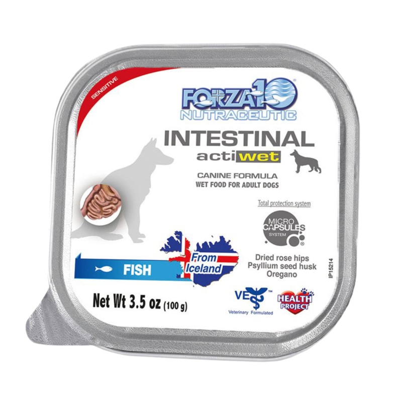 Forza10 Nutraceutic ActiWet Intestinal Fish Recipe Wet Dog Food 3.5 oz