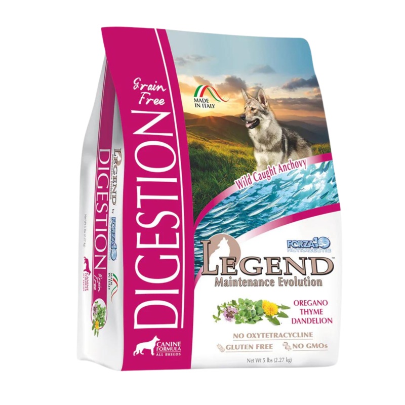 Forza10 Nutraceutic Legend Digestion Grain-Free Wild Caught Anchovy Dry Dog Food 5 lbs