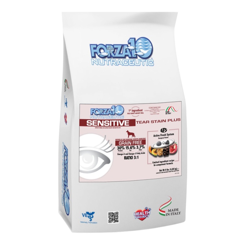 Forza10 Nutraceutic Sensitive Tear Stain Plus Grain-Free Dry Dog Food 4 lbs