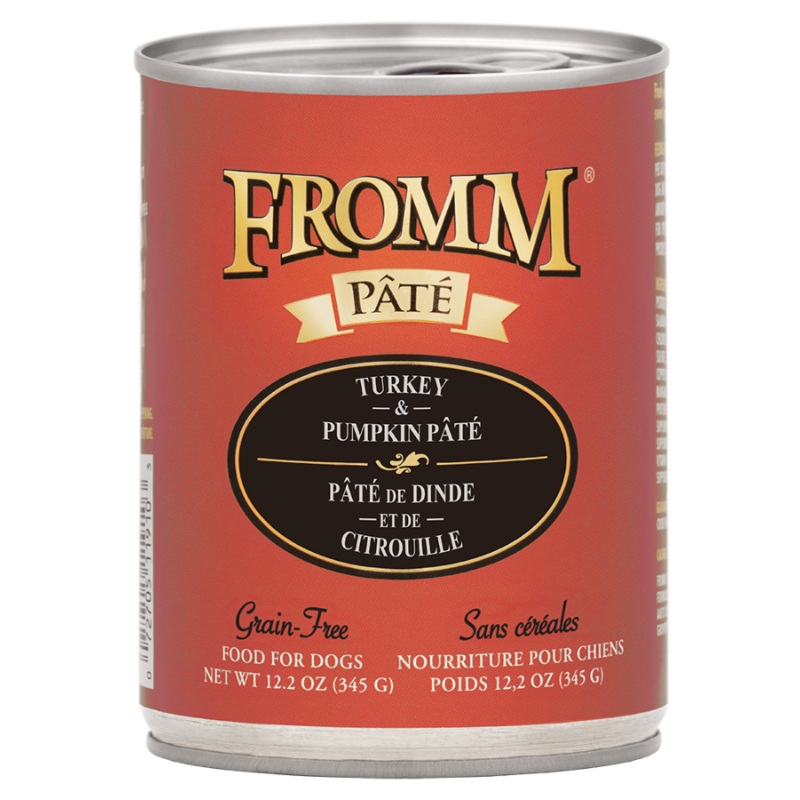 Fromm Turkey & Pumpkin Pate Grain-Free Canned Dog Food 12.2oz