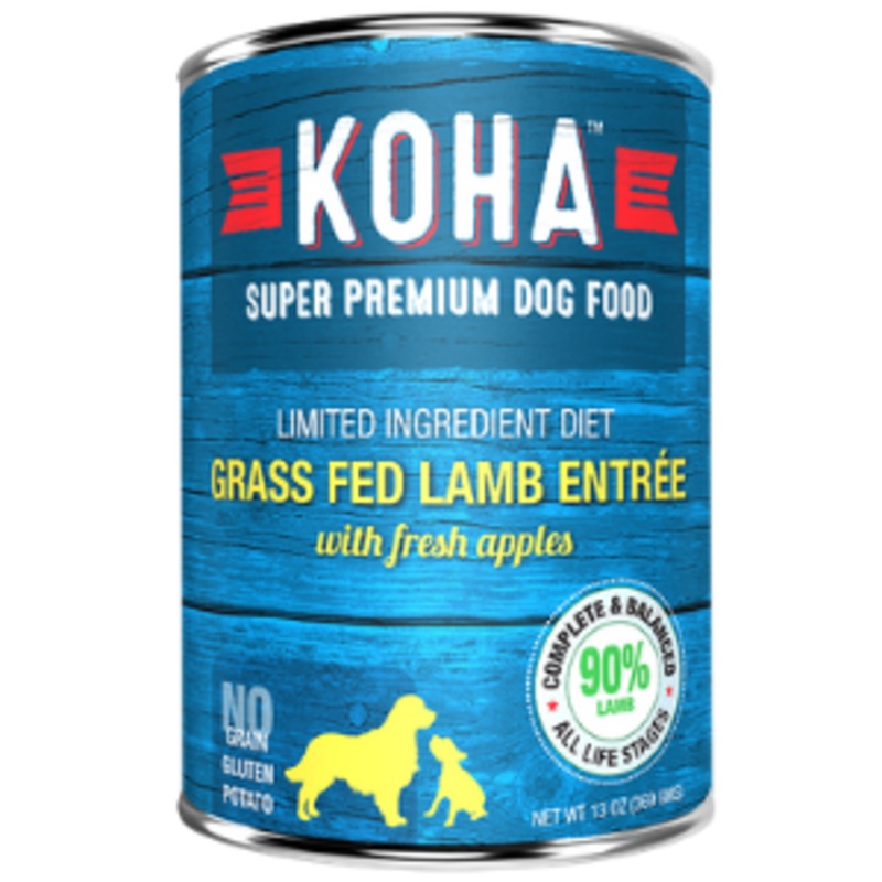 Koha Limited Ingredient Diet Lamb Entree Grain-Free Canned Dog Food 13 oz