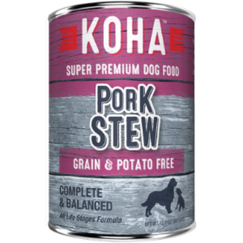 Koha Pork Stew Grain-Free Canned Dog Food 12.7 oz
