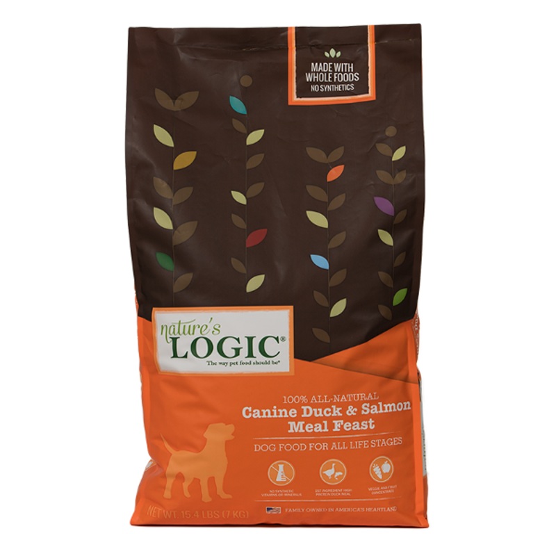 Nature’s Logic Canine Duck & Salmon Meal Feast Dry Dog Food 4.4 lbs