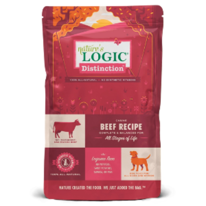 Nature’s Logic Canine Distinction Beef Recipe Dry Dog Food 24 lbs