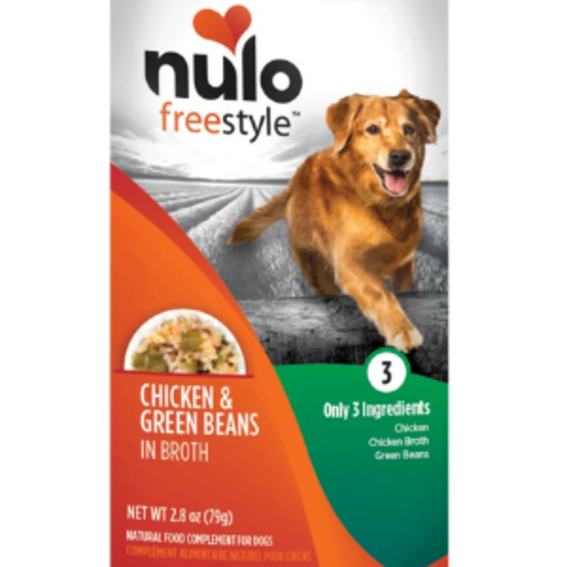 Nulo Freestyle Grain-Free Chicken & Green Bean in Broth Dog Food Topper, 2.8 oz