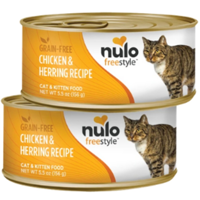 Nulo Freestyle Grain-Free Chicken & Herring Recipe Wet Cat Food, 5.5 oz
