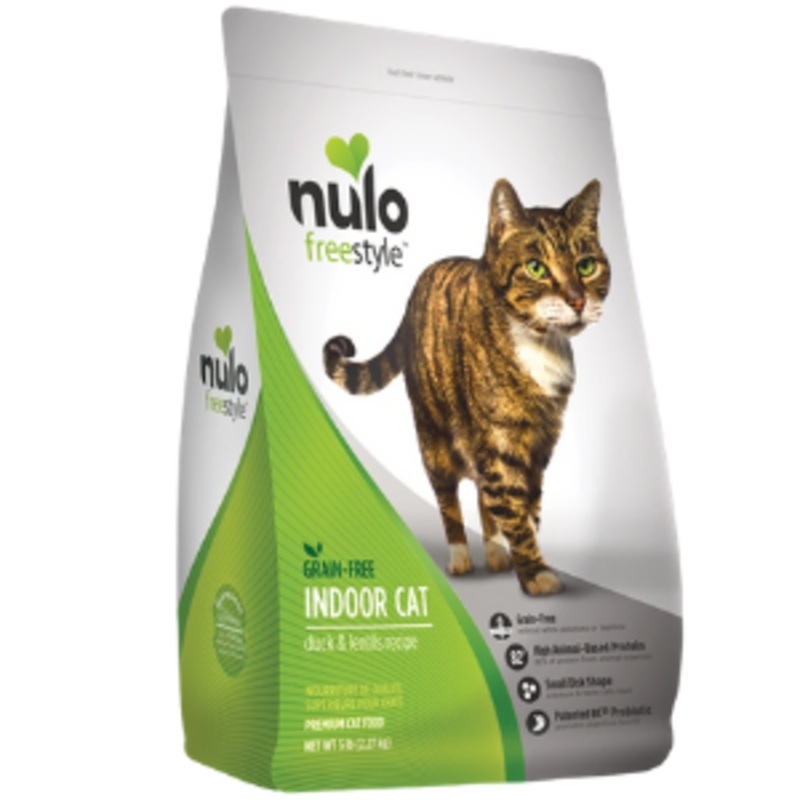 Nulo Freestyle Grain-Free Indoor Duck & Lentils Recipe Dry Cat Food 5 lbs