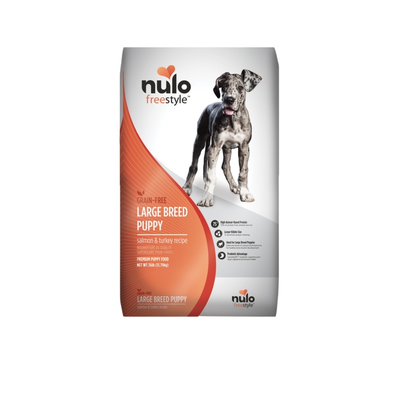 Nulo Freestyle Grain-Free Large Breed Puppy Salmon & Turkey Recipe Dry Dog Food 24 lbs