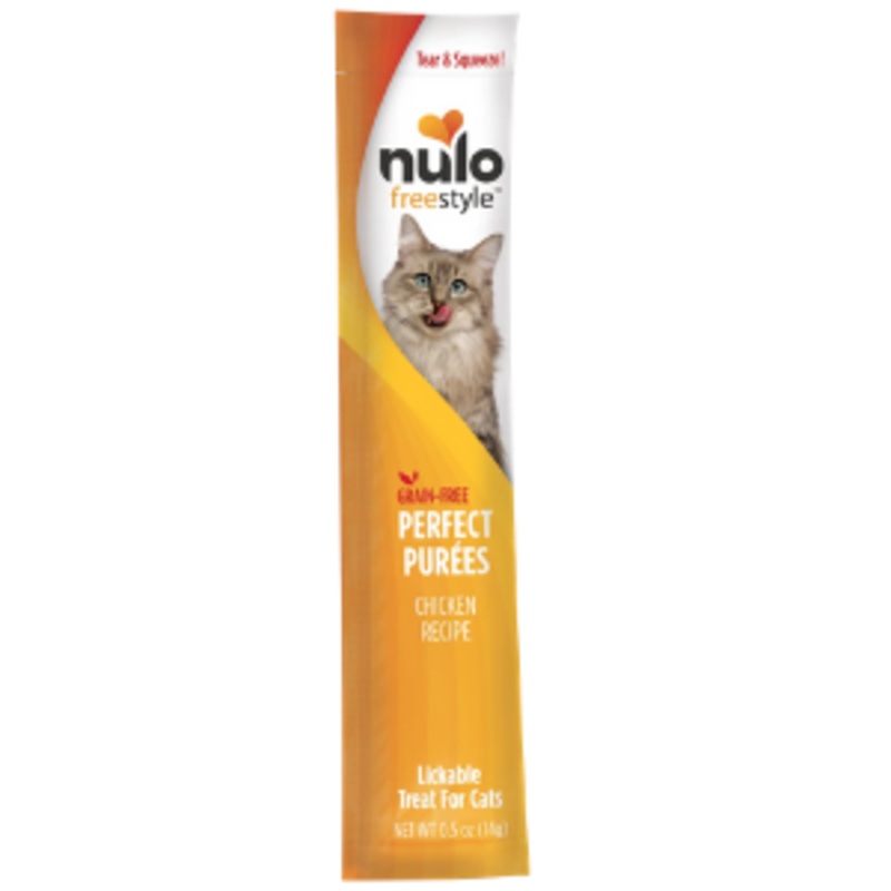Nulo Freestyle Grain-Free Perfect Puree Chicken Recipe Cat Food Topper, 0.5 oz