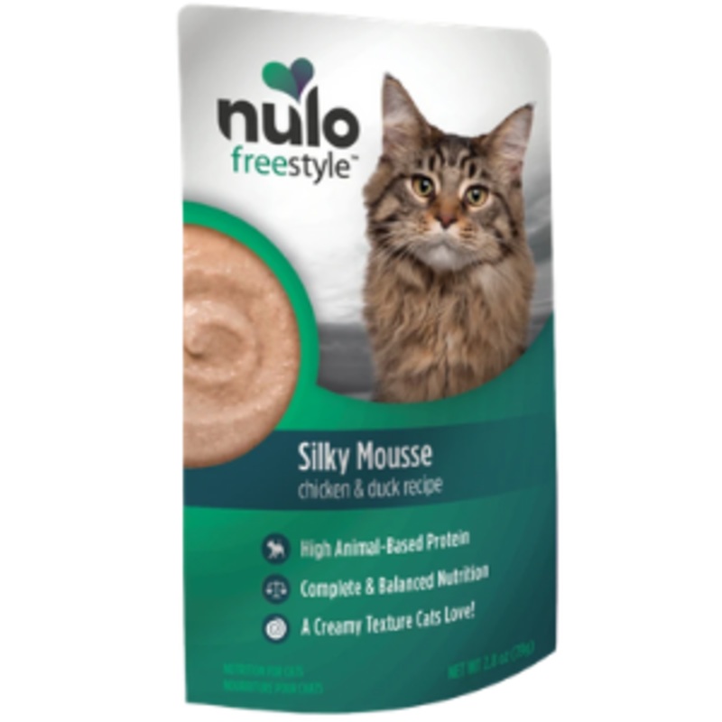 Nulo Freestyle Grain-Free Silky Mousse Chicken & Duck Recipe Cat Food Topper, 2.8oz
