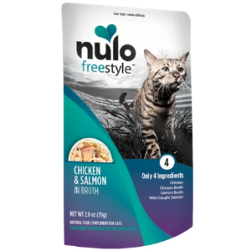 Nulo Grain-Free Chicken & Salmon in Broth Cat Food Topper, 2.8oz