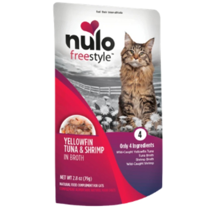 Nulo Grain-Free Yellowfin Tuna & Shrimp in Broth Cat Food Topper, 2.8oz