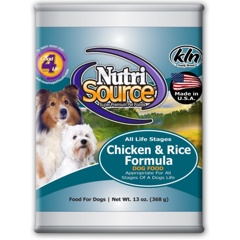 NutriSource Chicken & Rice Formula Canned Dog Food 13 oz (OLD)