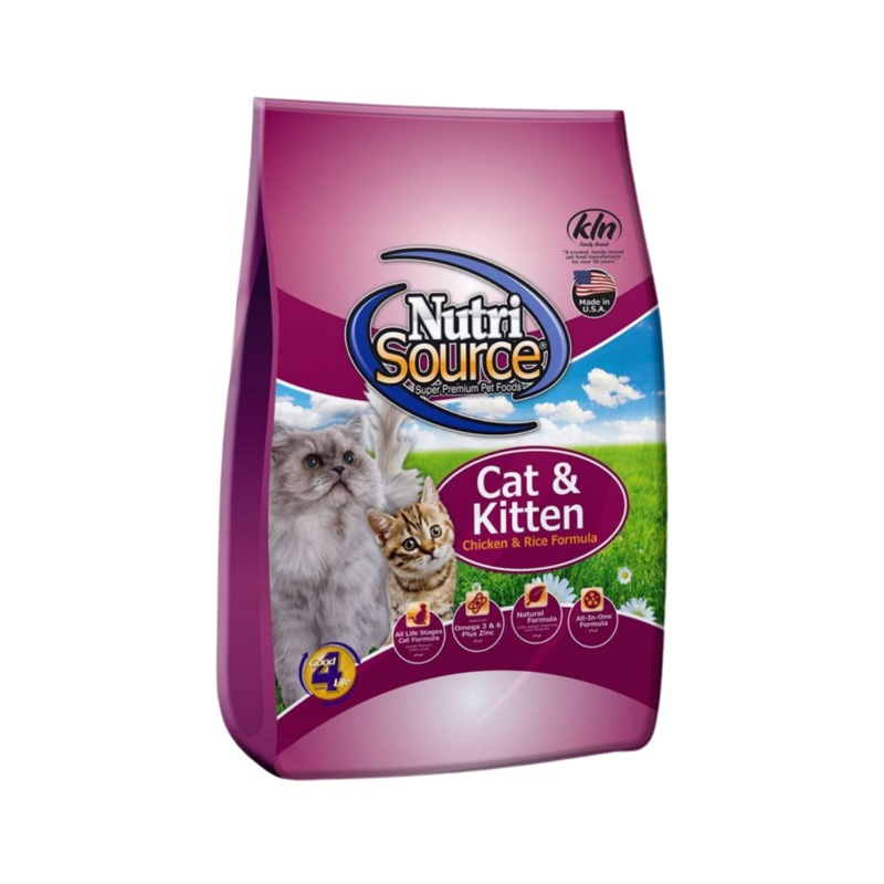NutriSource Chicken & Rice Formula Dry Cat Food 1.5 lbs