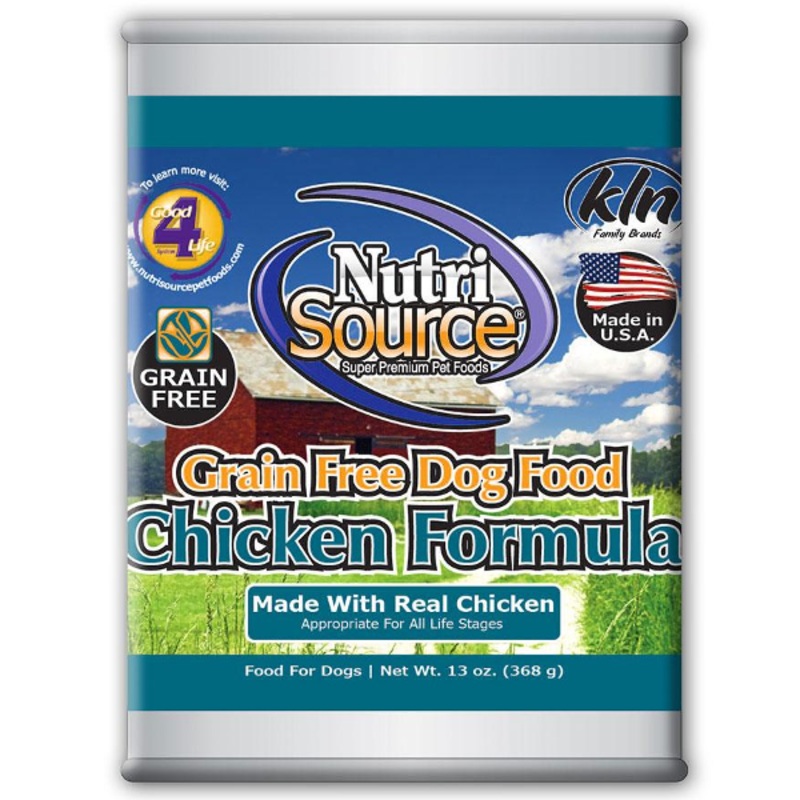 NutriSource Grain-Free Chicken Formula Canned Dog Food 13 oz (OLD)