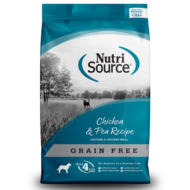 NutriSource Grain-Free Chicken & Pea Formula Dry Dog Food 26 lbs
