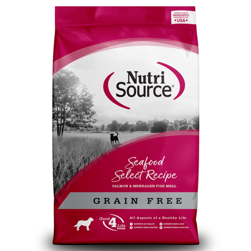 NutriSource Grain-Free Seafood Select Formula Dry Dog Food 26 lb