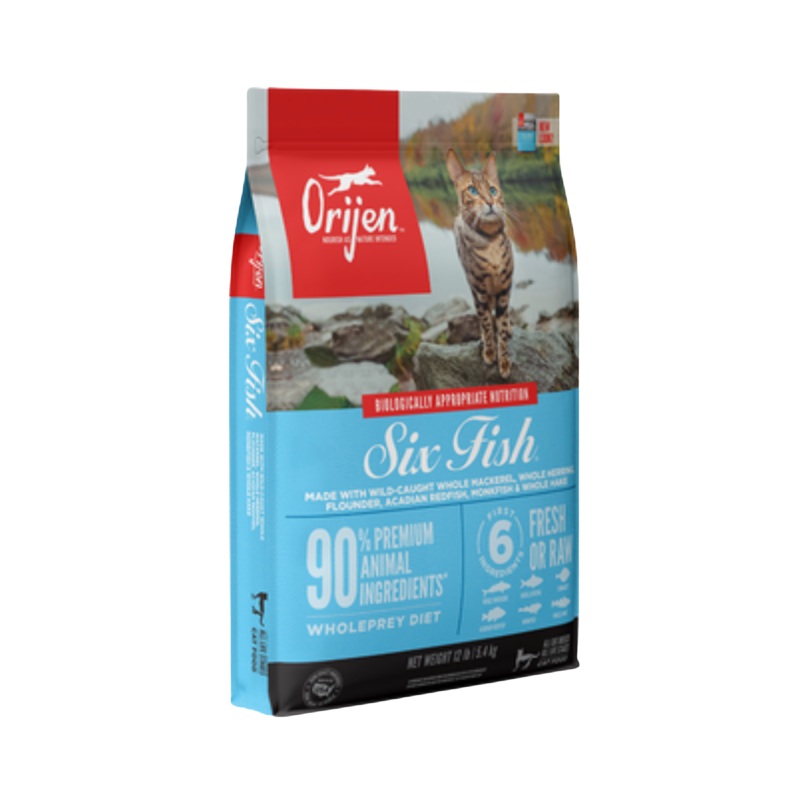 Orijen Six Fish Grain-Free Formula Dry Cat Food 4 lbs