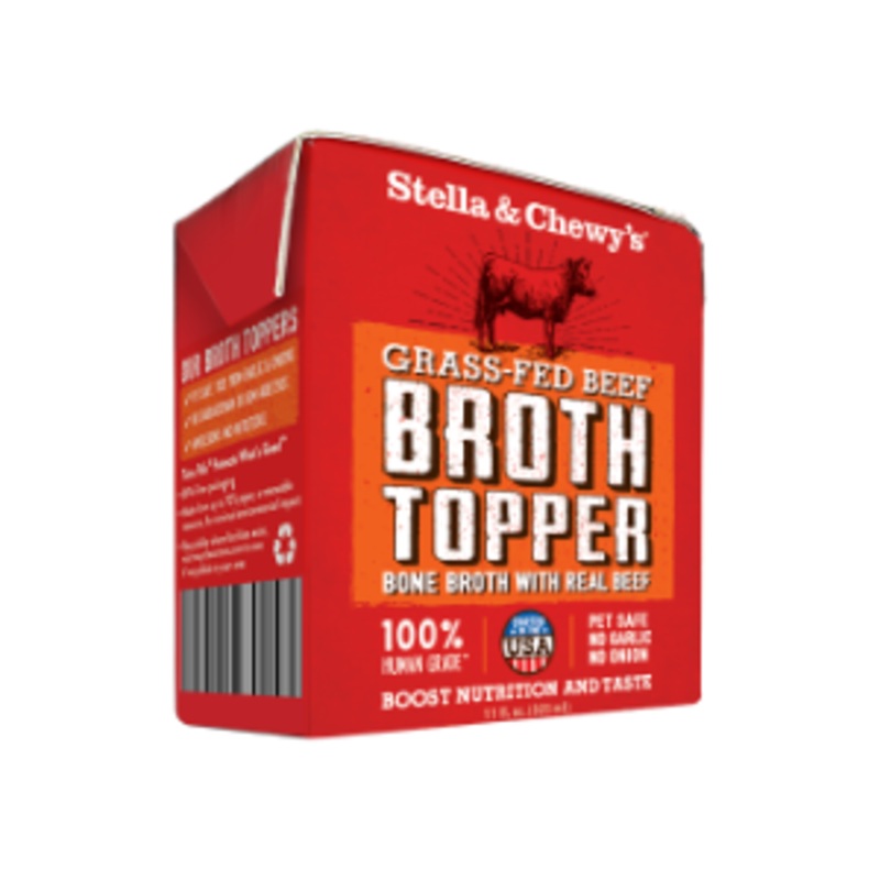 Stella & Chewy’s Broth Topper Grass Fed Beef Dog Food Topper 11 oz.