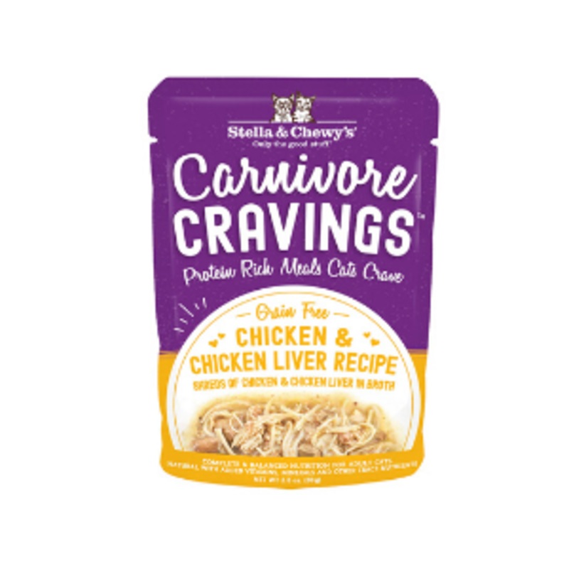 Stella & Chewy’s Carnivore Cravings Chicken & Chicken Liver Recipe Cat Food, 2.8 oz