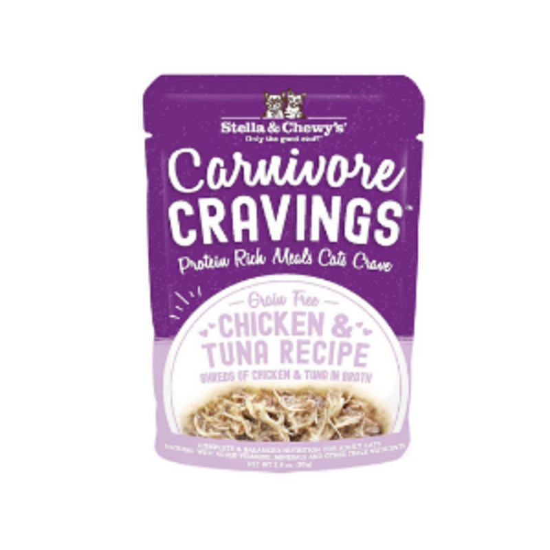 Stella & Chewy’s Carnivore Cravings Chicken & Tuna Recipe Cat Food, 2.8 oz