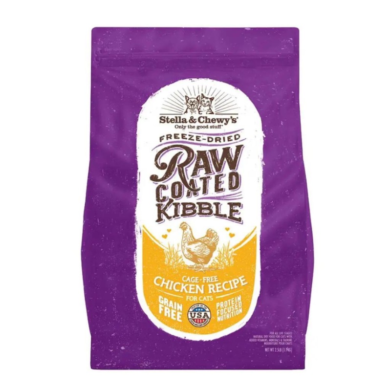 Stella & Chewy’s Raw Coated Kibble Cage-Free Chicken Recipe Cat Food 5 lbs