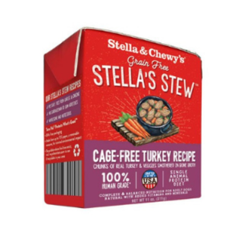 Stella & Chewy’s Stella’s Stew Cage Free Turkey Dog Food 11 oz.