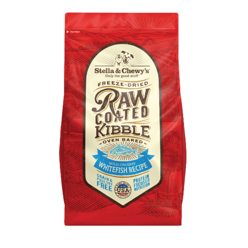 Stella & Chewy’s Wild-Caught Whitefish Recipe Raw Coated Baked Kibble Dog Food 3.5 lbs