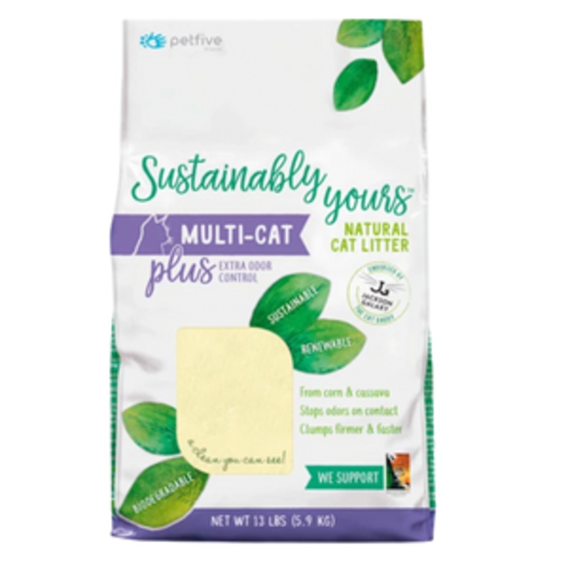 Sustainably Yours Natural Multi-Cat Plus Cat Litter 26 lbs