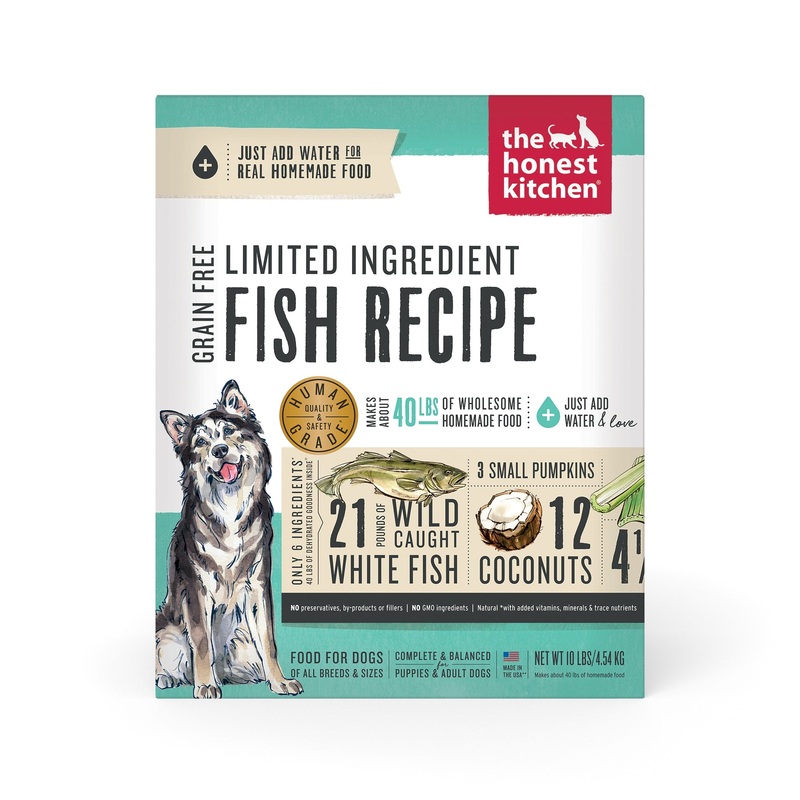 The Honest Kitchen Grain Free Limited Ingredient Fish Recipe Dehydrated Dog Food 4 lbs