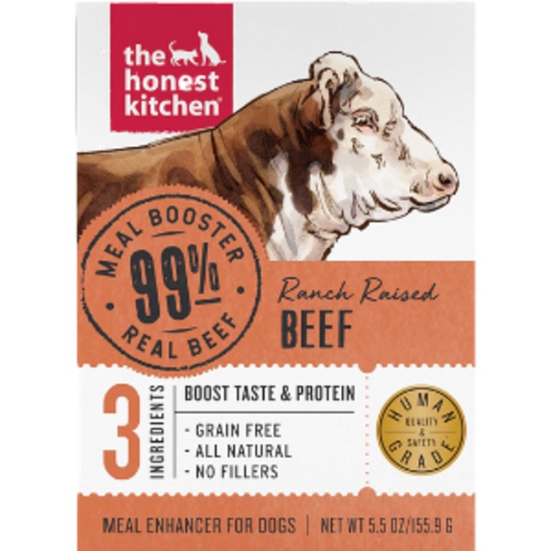 The Honest Kitchen Meal Boosters 99% Beef For Dogs, 5-oz jar