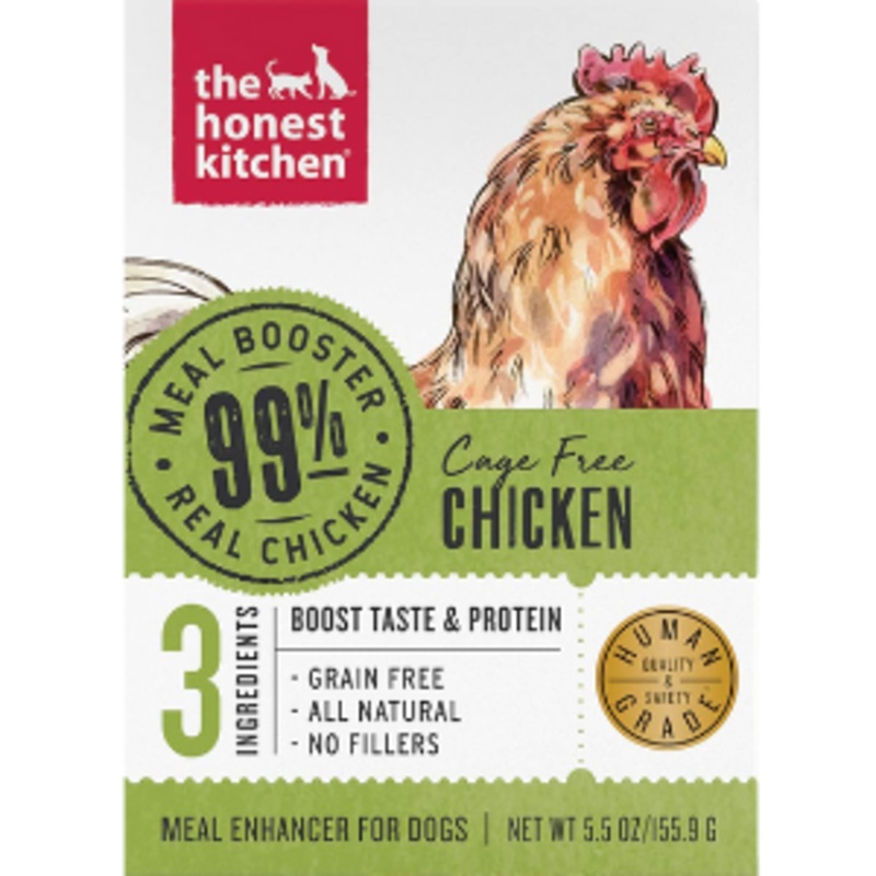 The Honest Kitchen Meal Boosters 99% Chicken For Dogs, 5-oz box