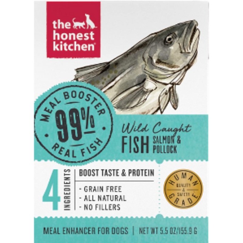 The Honest Kitchen Meal Boosters 99% Salmon & Pollock For Dogs, 5-oz Box