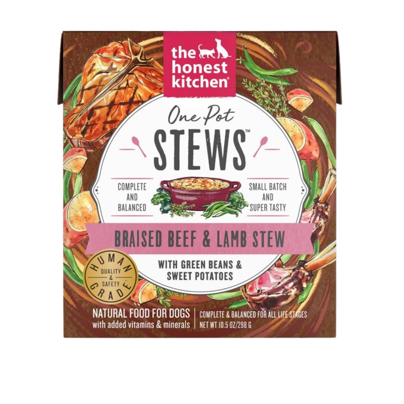 The Honest Kitchen One Pot Stews Braised Beef & Lamb Stew Wet Dog Food 10.5-oz