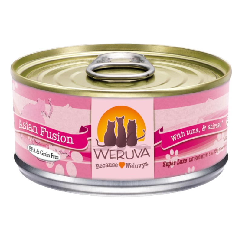 Weruva Classics Asian Fusion with Tuna & Shirasu Wet Canned Cat Food 3 oz