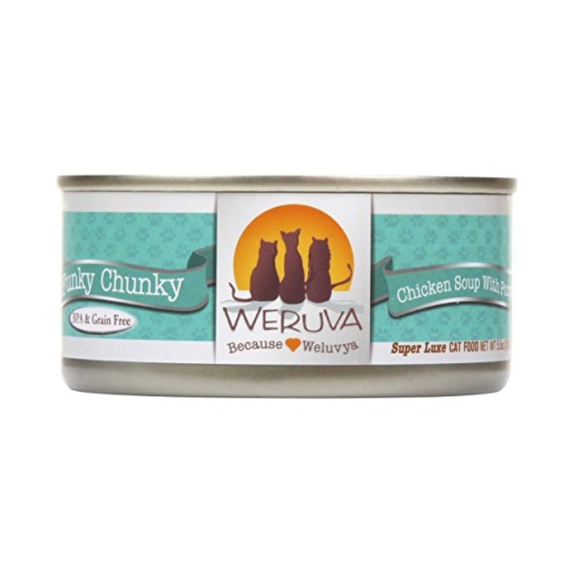 Weruva Classics Funky Chunky Chicken Soup with Pumpkin Grain-Free Wet Canned Cat Food 3 oz