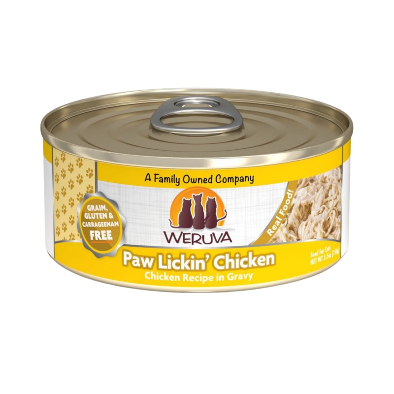 Weruva Classics Paw Lickin’ Chicken in Gravy Grain-Free Wet Canned Cat Food 3 oz