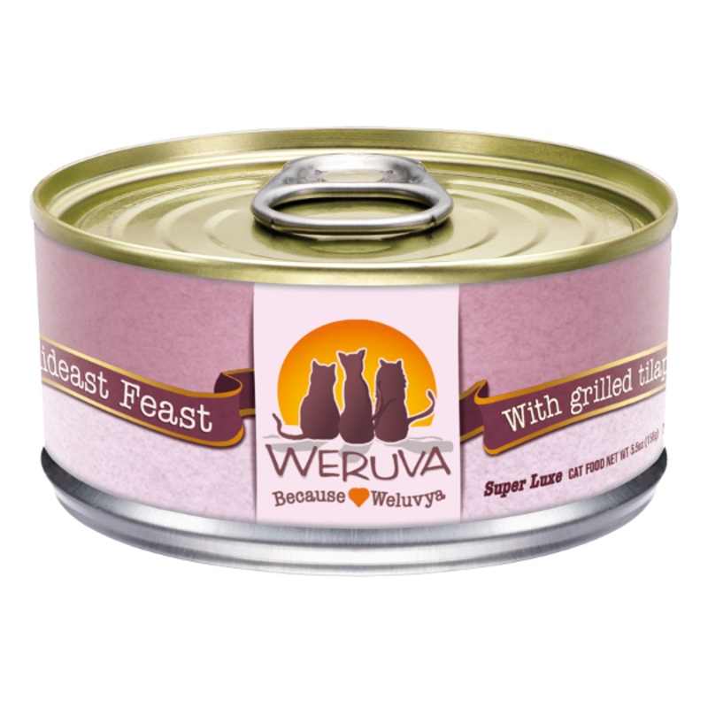 Weruva Classics Mideast Feast with Grilled Tilapia in Gravy Grain-Free Wet Canned Cat Food 3 oz