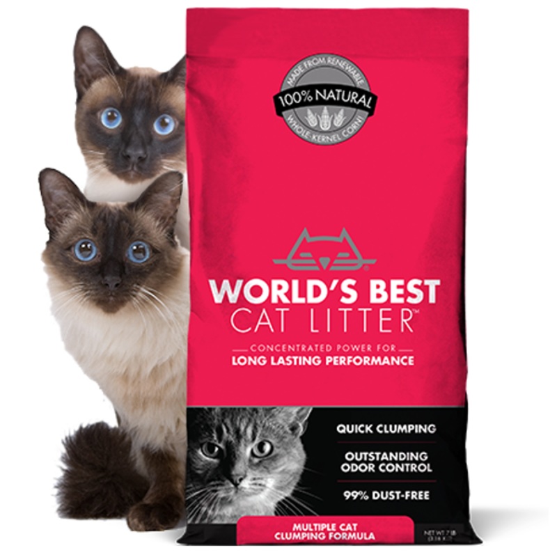 World’s Best Cat Litter Scoopable Multiple Cat Clumping Formula 28 lbs
