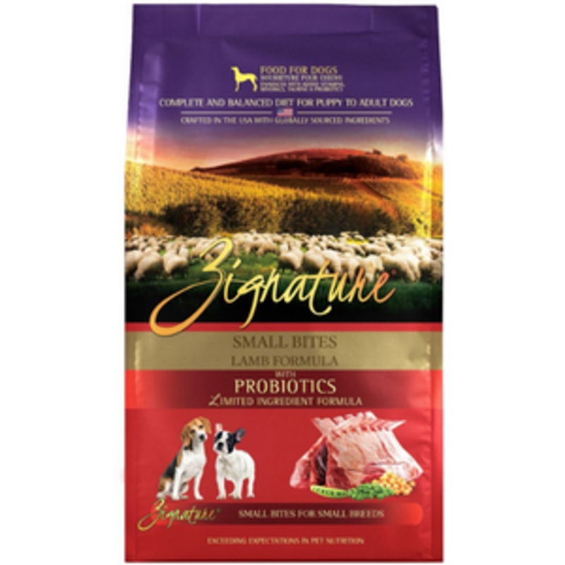 Zignature Lamb Limited Ingredient Formula Small Bites Dry Dog Food 4 lbs