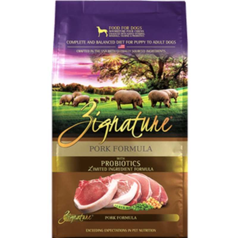 Zignature Pork Limited Ingredient Formula Dry Dog Food 4 lbs