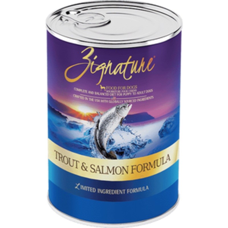Zignature Trout & Salmon Limited Ingredient Formula Canned Dog Food 13oz