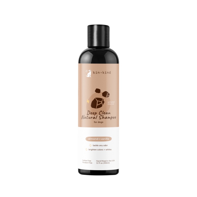 Kin + Kind Deep Clean Natural Dog Shampoo Almond & Vanilla 12 oz