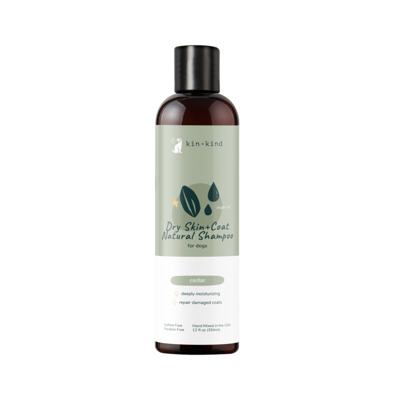 Kin + Kind Dry Skin & Coat Natural Shampoo for Dogs Cedar, 12 oz